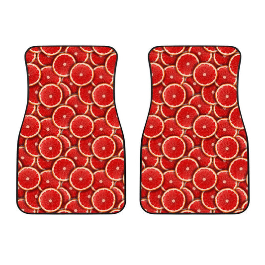 Grapefruit Pattern Print Design GF05 Car Floor Mats-JorJune