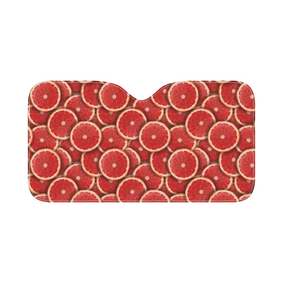 Grapefruit Pattern Print Design GF05 Car Sun Shade-JorJune