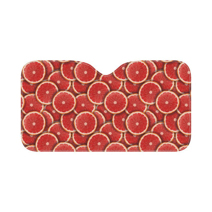 Grapefruit Pattern Print Design GF05 Car Sun Shade-JorJune