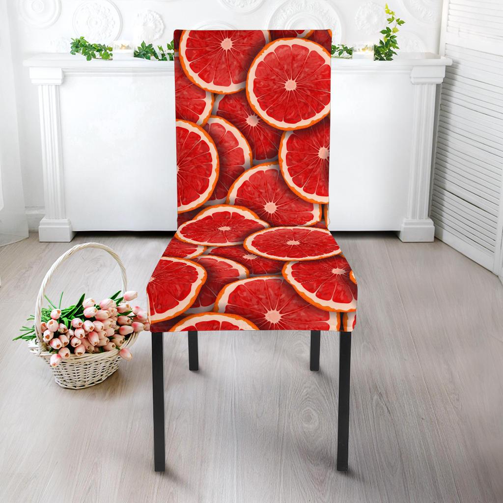 Grapefruit Pattern Print Design GF05 Dining Chair Slipcover-JORJUNE.COM