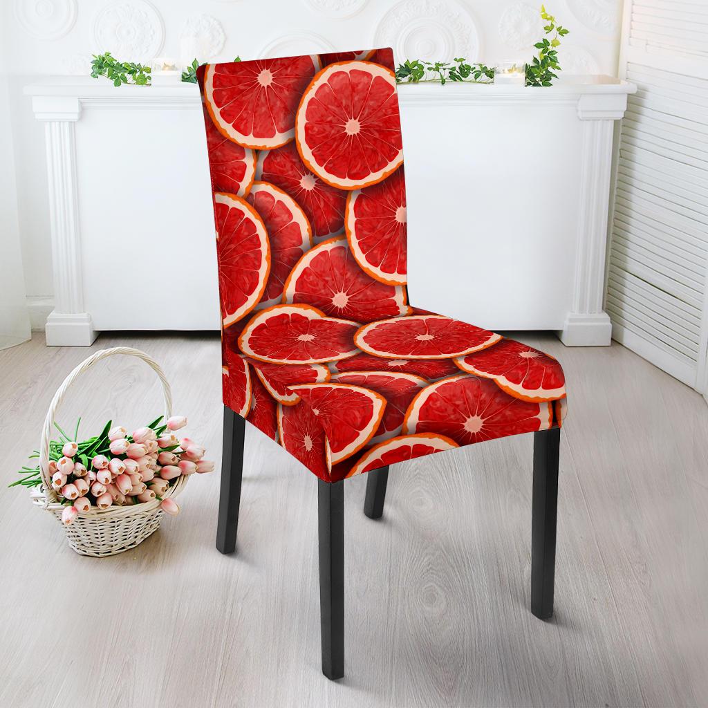 Grapefruit Pattern Print Design GF05 Dining Chair Slipcover-JORJUNE.COM