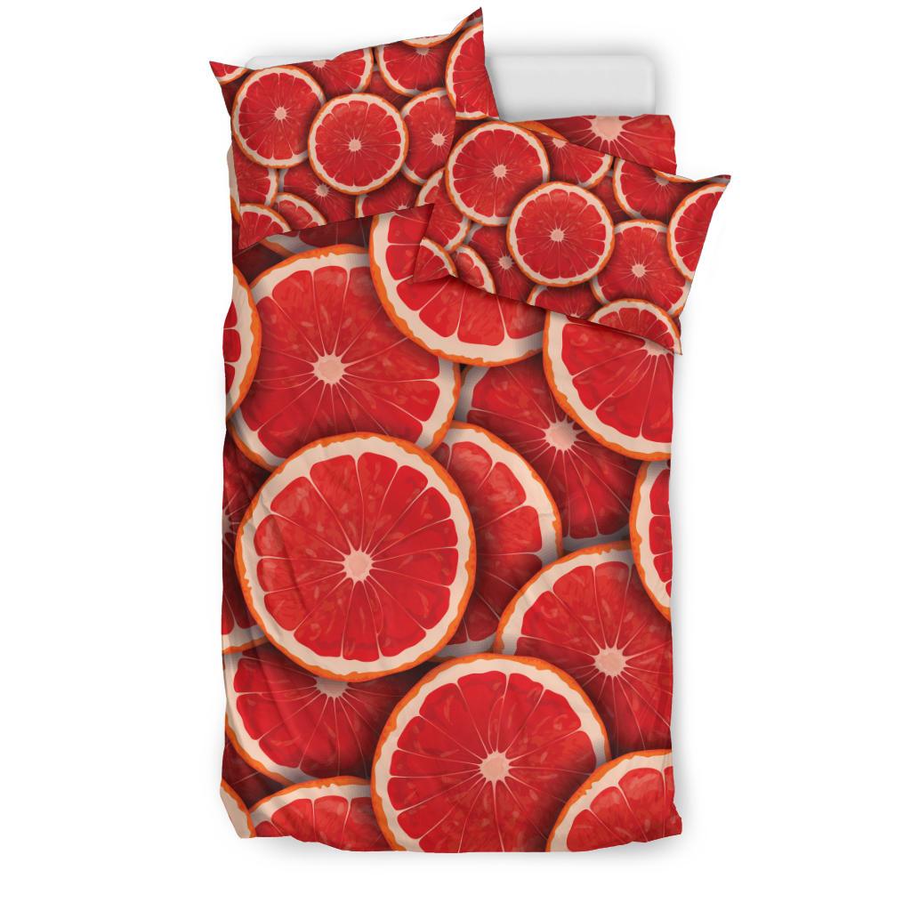 Grapefruit Pattern Print Design GF05 Duvet Cover Bedding Set-JORJUNE.COM