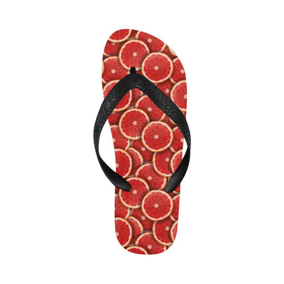 Grapefruit Pattern Print Design GF05 Flip Flops-JorJune