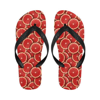 Grapefruit Pattern Print Design GF05 Flip Flops-JorJune