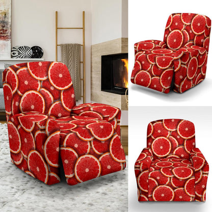 Grapefruit Pattern Print Design GF05 Recliner Slipcover-JORJUNE.COM