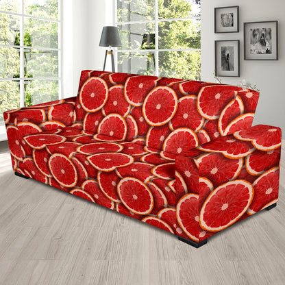 Grapefruit Pattern Print Design GF05 Sofa Slipcover-JORJUNE.COM