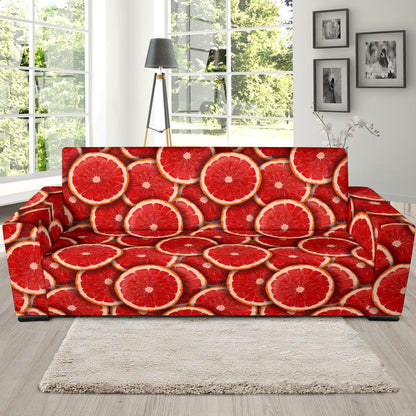 Grapefruit Pattern Print Design GF05 Sofa Slipcover-JORJUNE.COM