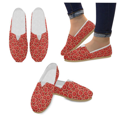 Grapefruit Pattern Print Design GF05 Women Casual Shoes-JorJune.com