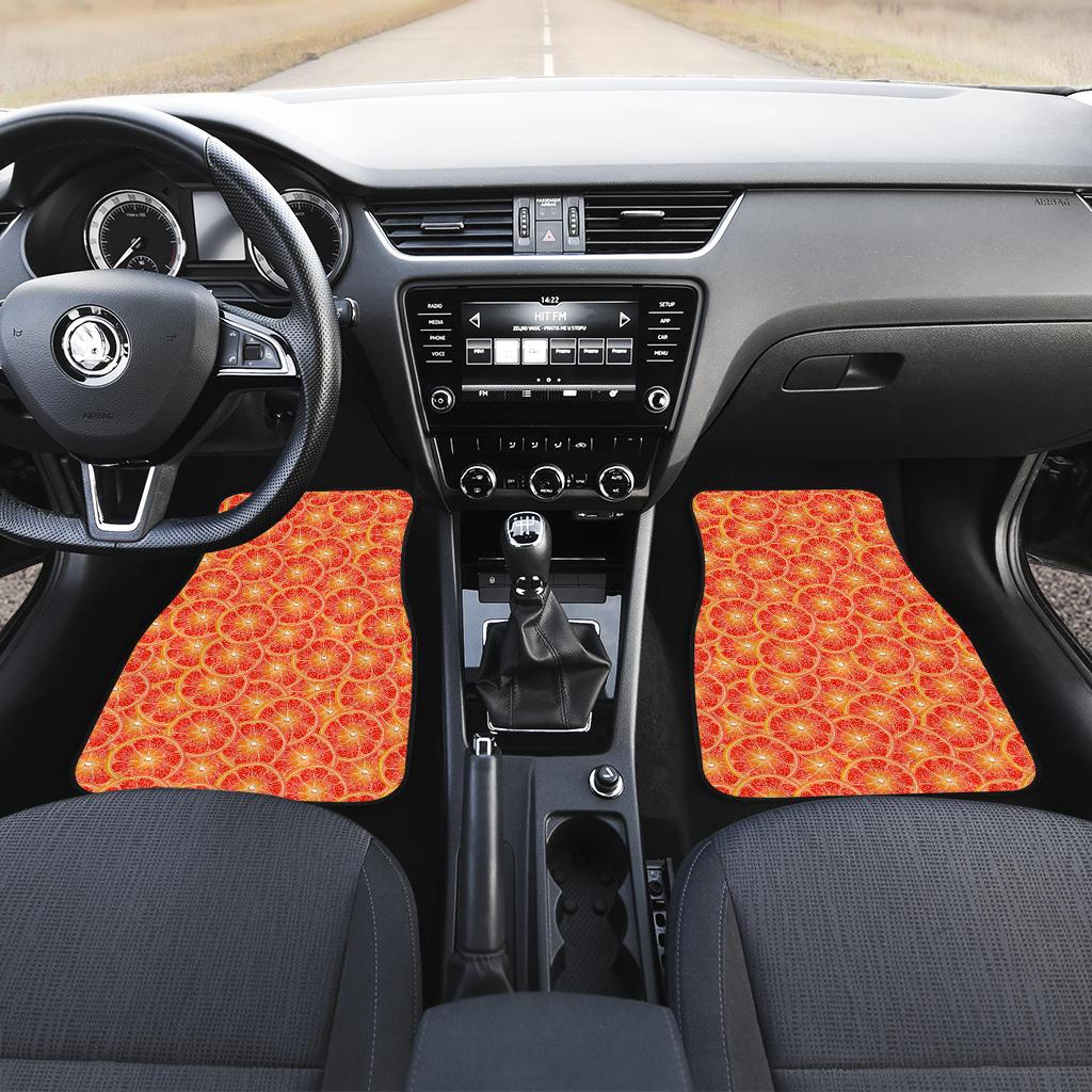 Grapefruit Pattern Print Design GF06 Car Floor Mats-JorJune