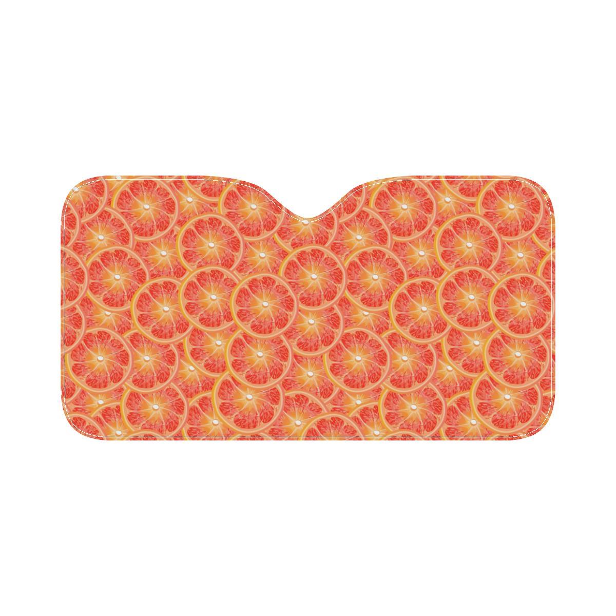 Grapefruit Pattern Print Design GF06 Car Sun Shade-JorJune