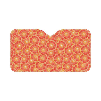 Grapefruit Pattern Print Design GF06 Car Sun Shade-JorJune