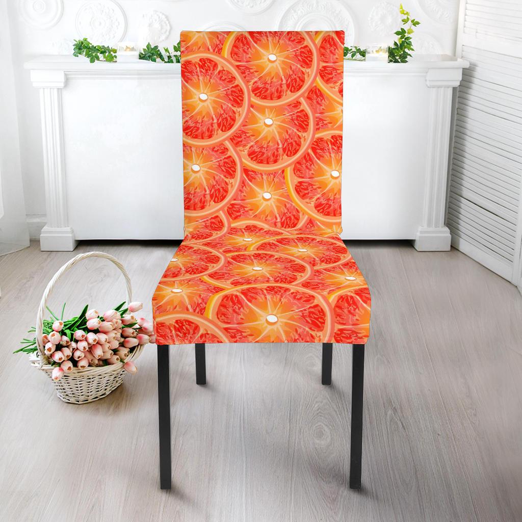 Grapefruit Pattern Print Design GF06 Dining Chair Slipcover-JORJUNE.COM