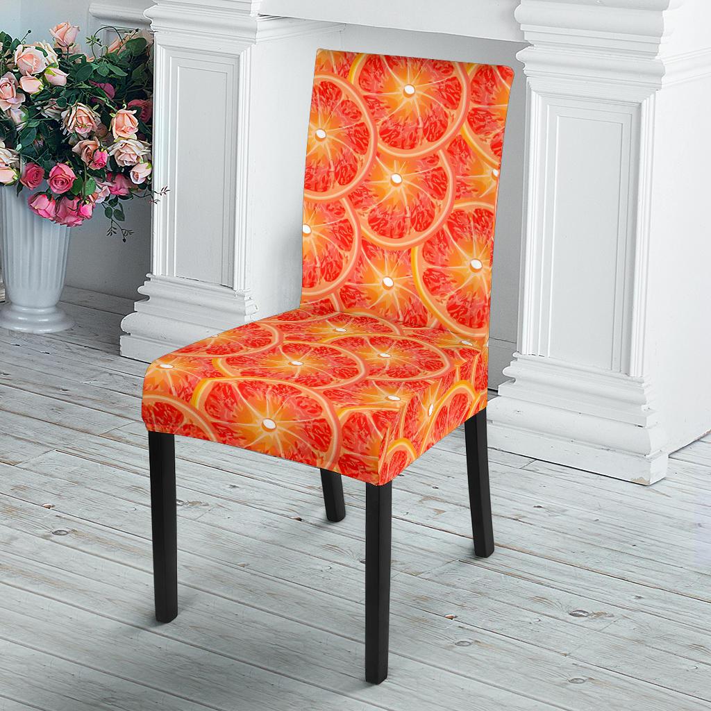 Grapefruit Pattern Print Design GF06 Dining Chair Slipcover-JORJUNE.COM
