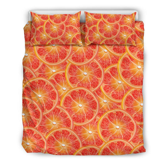 Grapefruit Pattern Print Design GF06 Duvet Cover Bedding Set-JORJUNE.COM