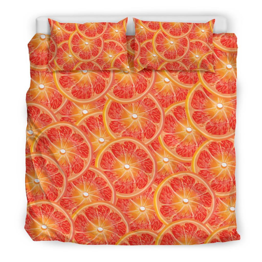 Grapefruit Pattern Print Design GF06 Duvet Cover Bedding Set-JORJUNE.COM