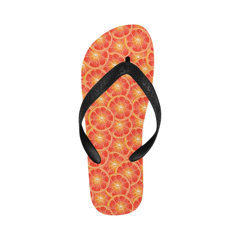 Grapefruit Pattern Print Design GF06 Flip Flops-JorJune