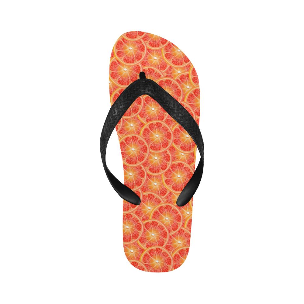 Grapefruit Pattern Print Design GF06 Flip Flops-JorJune