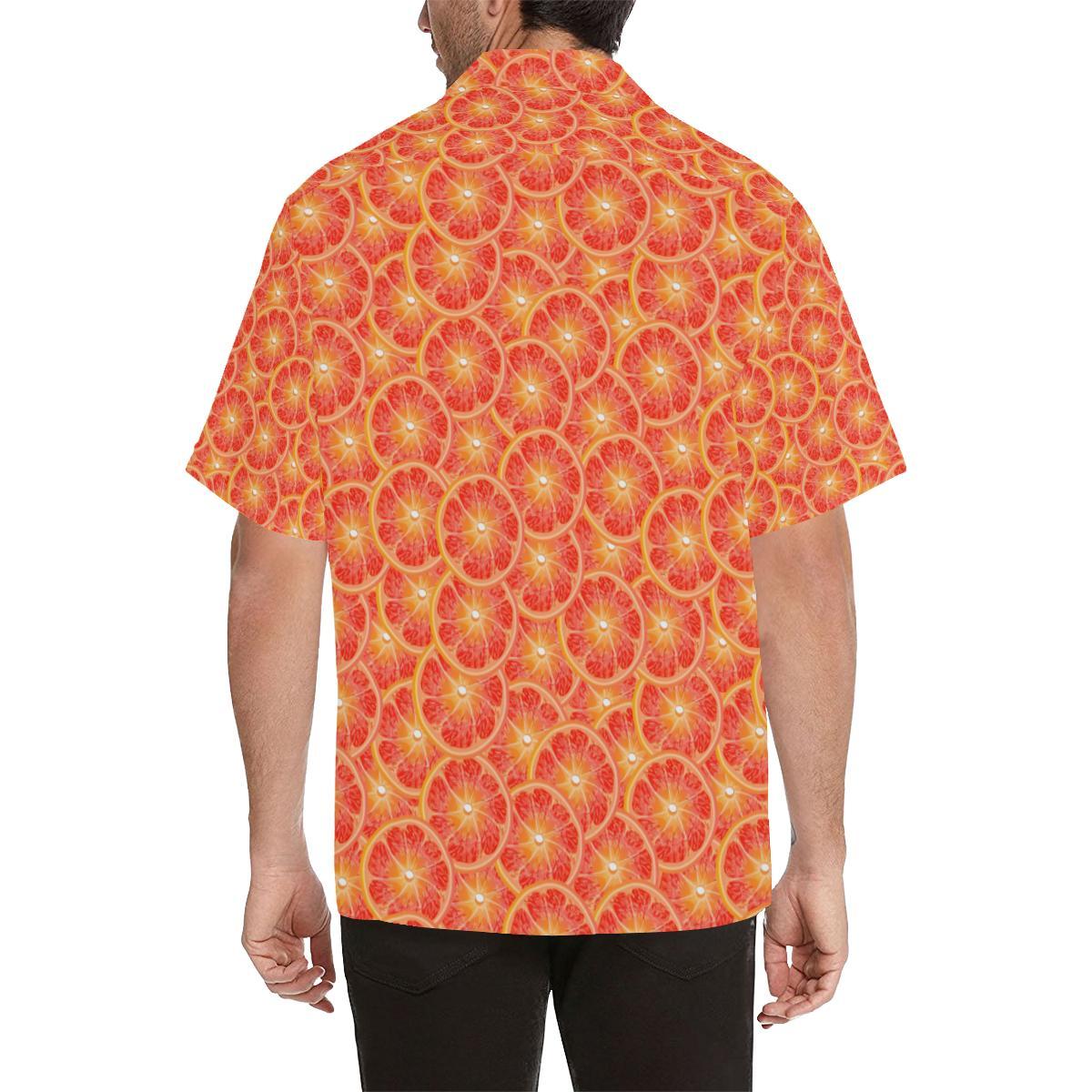Grapefruit Pattern Print Design GF06 Men Hawaiian Shirt-JorJune
