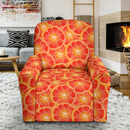 Grapefruit Pattern Print Design GF06 Recliner Slipcover-JORJUNE.COM