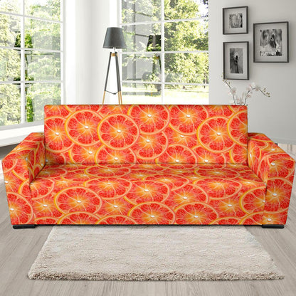 Grapefruit Pattern Print Design GF06 Sofa Slipcover-JORJUNE.COM