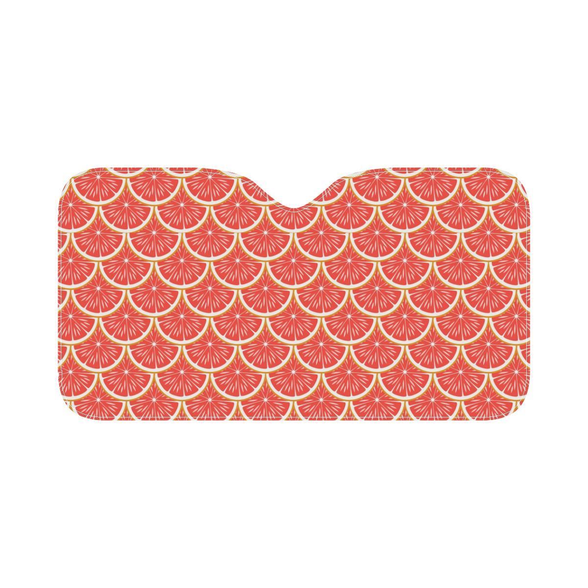 Grapefruit Pattern Print Design GF07 Car Sun Shade-JorJune