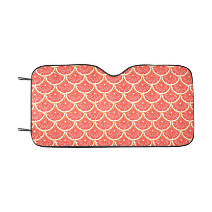 Grapefruit Pattern Print Design GF07 Car Sun Shade-JorJune