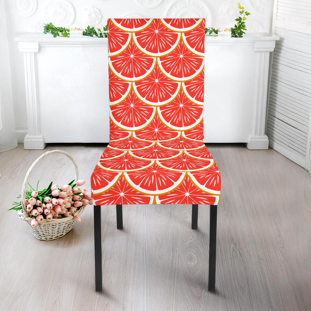 Grapefruit Pattern Print Design GF07 Dining Chair Slipcover-JORJUNE.COM