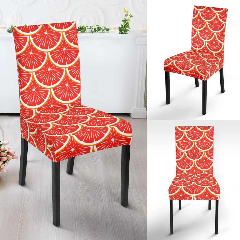Grapefruit Pattern Print Design GF07 Dining Chair Slipcover-JORJUNE.COM