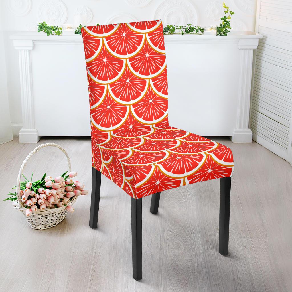 Grapefruit Pattern Print Design GF07 Dining Chair Slipcover-JORJUNE.COM