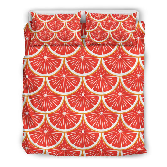 Grapefruit Pattern Print Design GF07 Duvet Cover Bedding Set-JORJUNE.COM