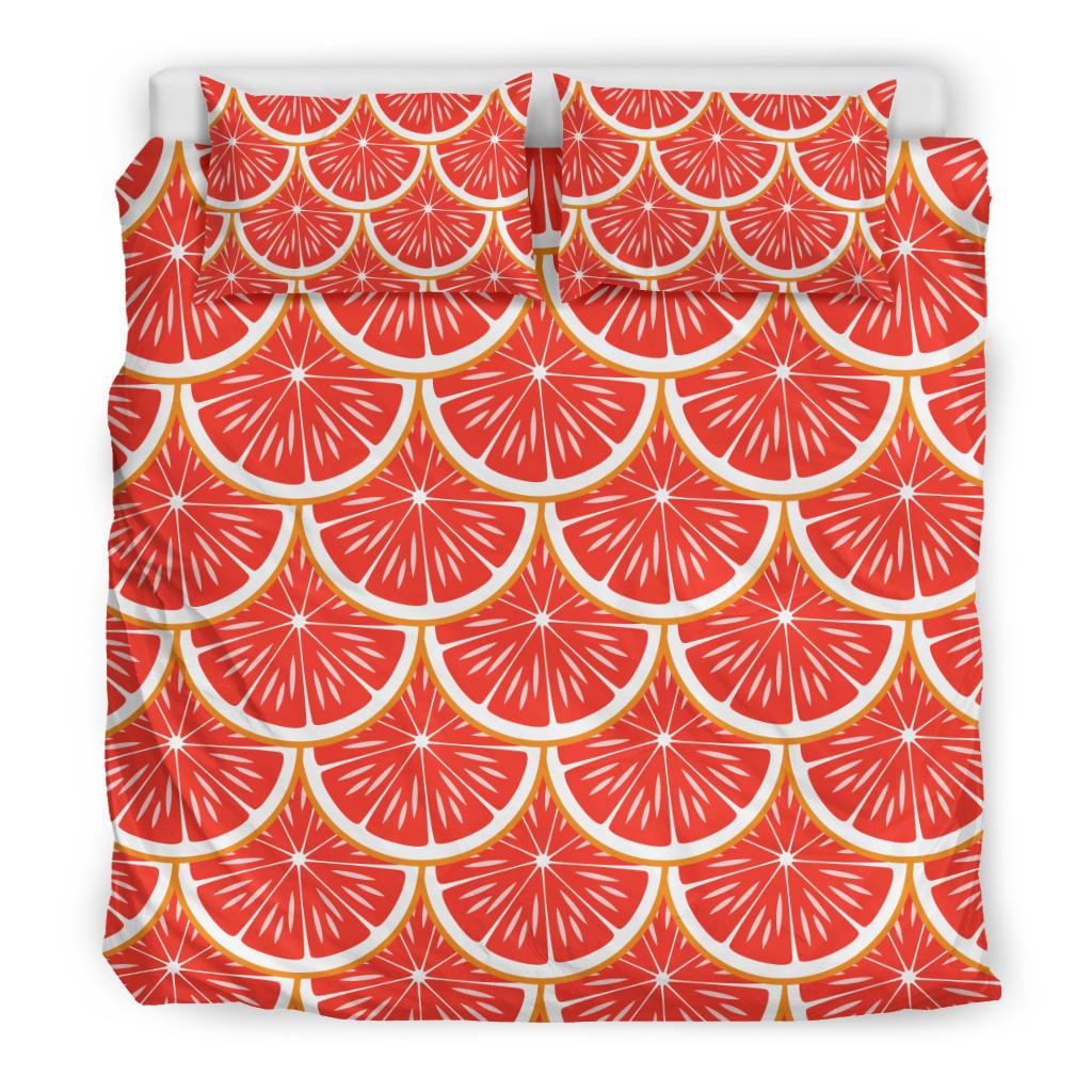 Grapefruit Pattern Print Design GF07 Duvet Cover Bedding Set-JORJUNE.COM