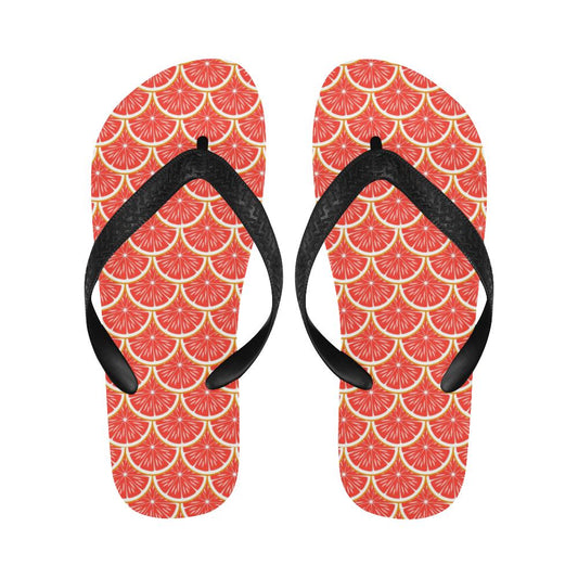 Grapefruit Pattern Print Design GF07 Flip Flops-JorJune