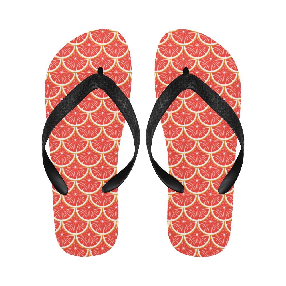 Grapefruit Pattern Print Design GF07 Flip Flops-JorJune