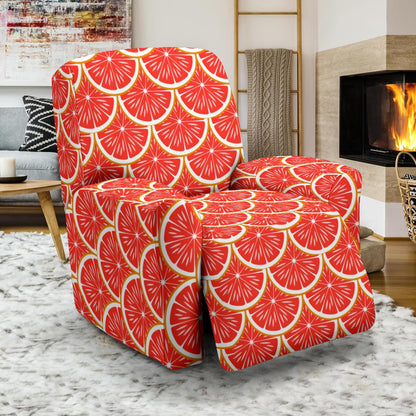 Grapefruit Pattern Print Design GF07 Recliner Slipcover-JORJUNE.COM