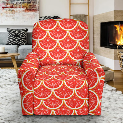Grapefruit Pattern Print Design GF07 Recliner Slipcover-JORJUNE.COM