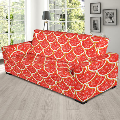 Grapefruit Pattern Print Design GF07 Sofa Slipcover-JORJUNE.COM