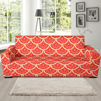 Grapefruit Pattern Print Design GF07 Sofa Slipcover-JORJUNE.COM