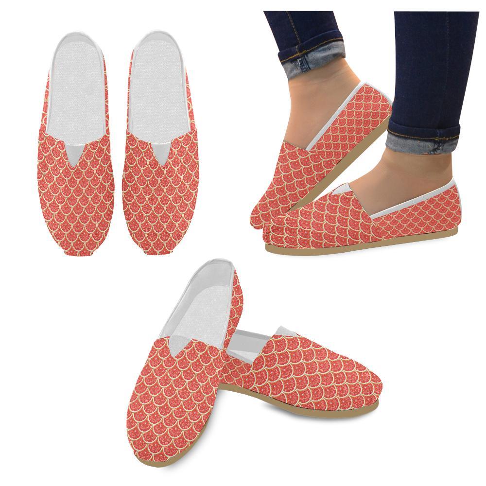 Grapefruit Pattern Print Design GF07 Women Casual Shoes-JorJune.com