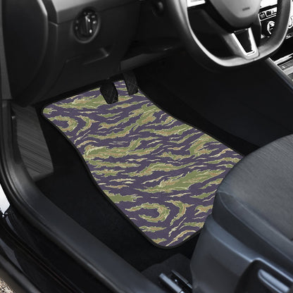 Green Camouflage Camo Car Floor Mats