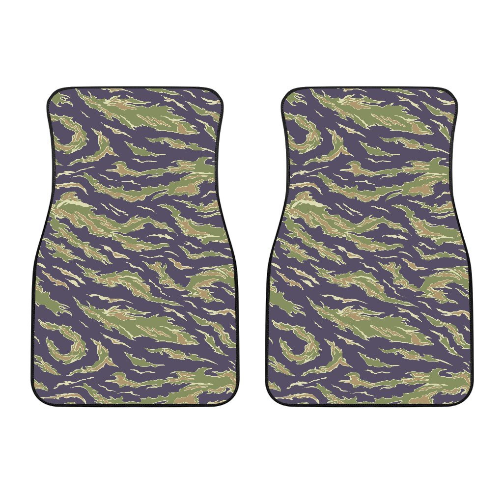 Green Camouflage Camo Car Floor Mats