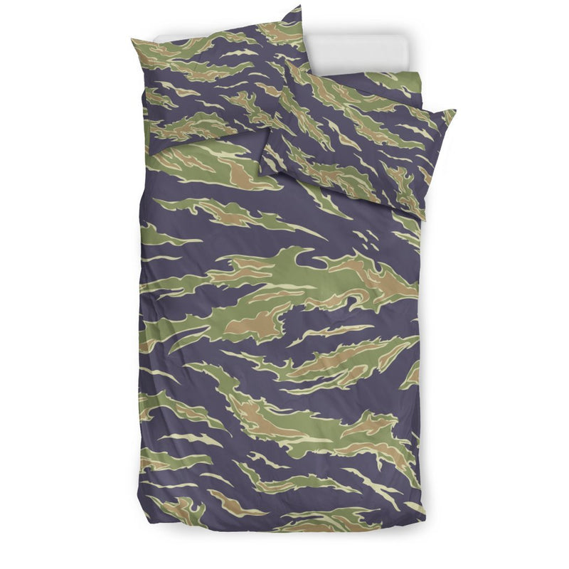 Green Camouflage Camo Duvet Cover Bedding Set