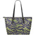 Green Camouflage Camo Large Leather Tote Bag