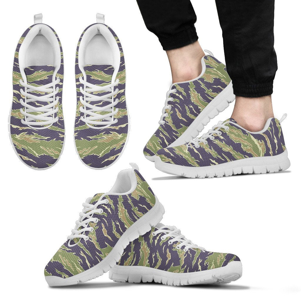 Green Camouflage Camo Men Sneakers