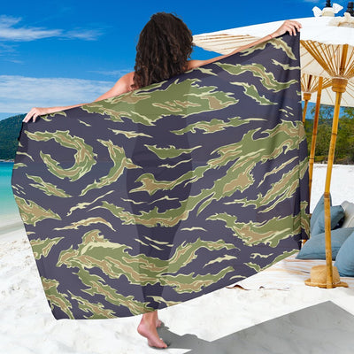 Green Camouflage Camo Beach Sarong Pareo Wrap