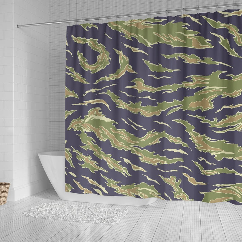 Green Camouflage Camo Shower Curtain