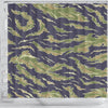 Green Camouflage Camo Shower Curtain