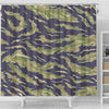 Green Camouflage Camo Shower Curtain