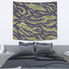Green Camouflage Camo Wall Tapestry