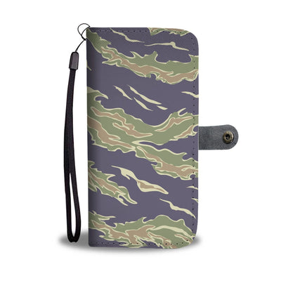 Green Camouflage Camo Wallet Phone Case