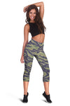 Green Camo Women Capris